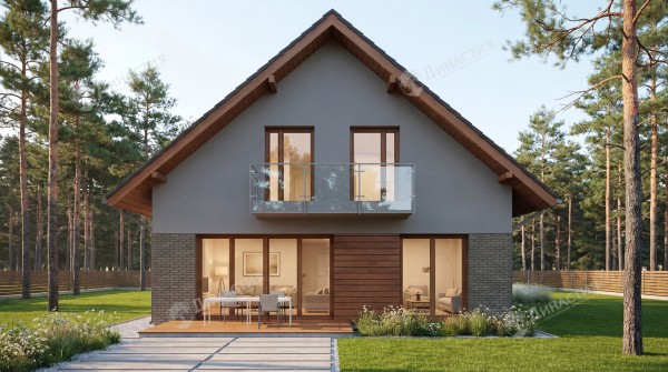 Дом из камня D-712